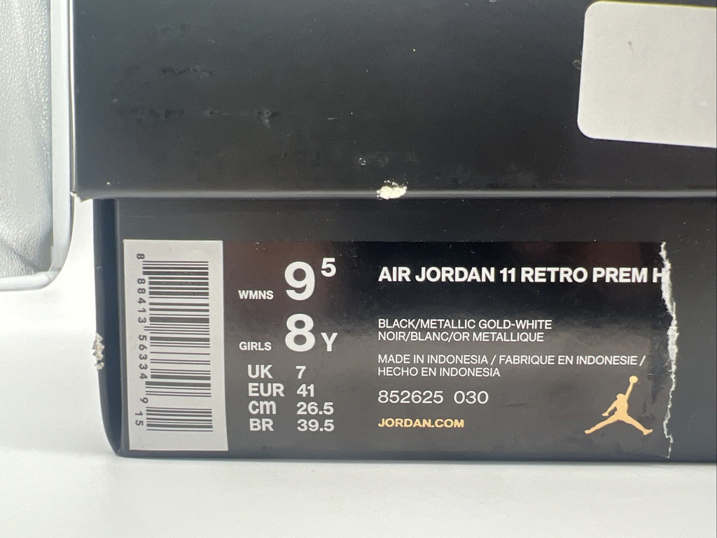 Air Jordan (GS) 11 Retro "HEIRESS BLACK STINGRAY" 2017 - Size 8Y - 852625 030 ..