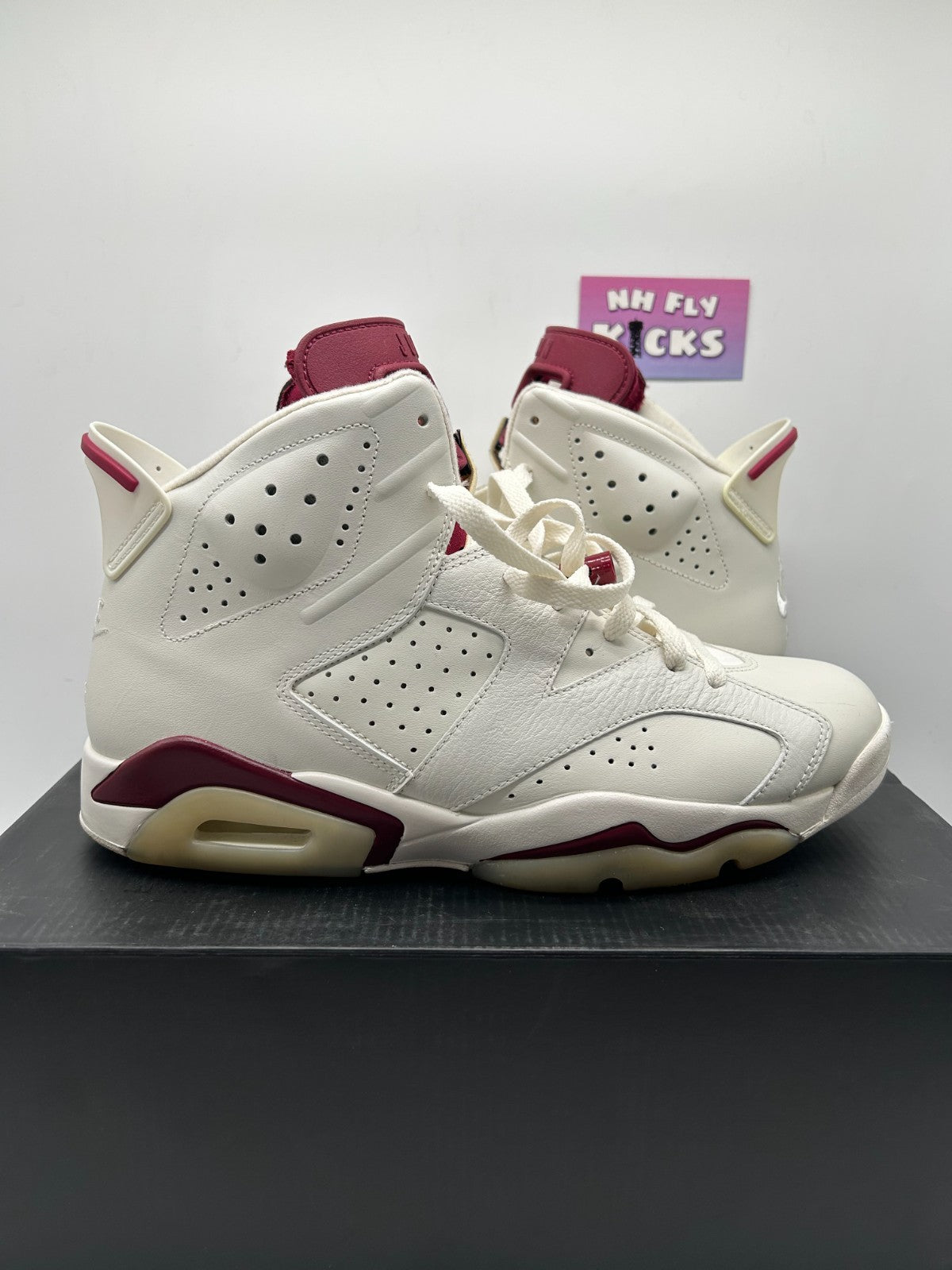 Size 10.5 Air Jordan 6 Retro Off White New Maroon