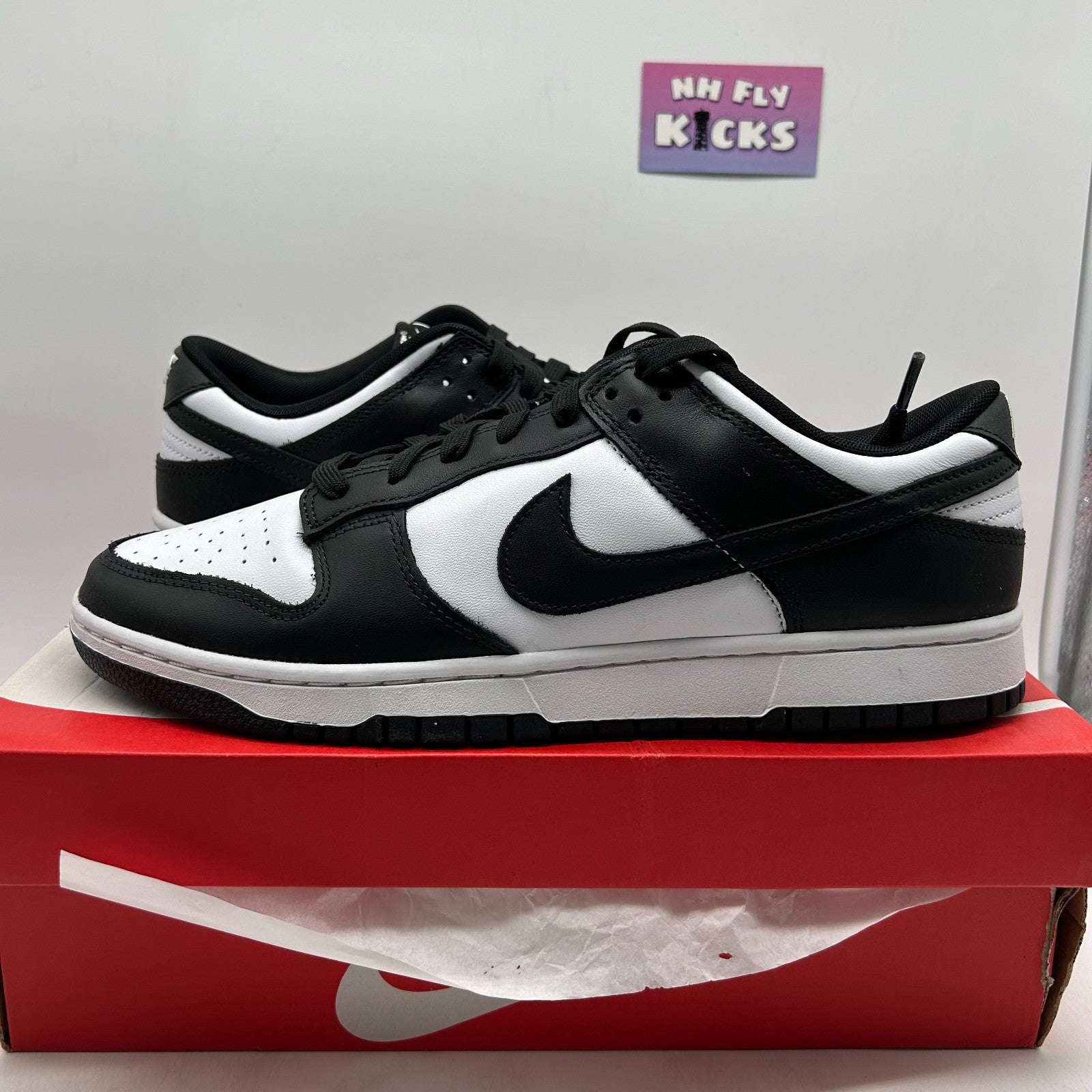 Size 12 Nike Dunk Low Retro White Black Panda NEW