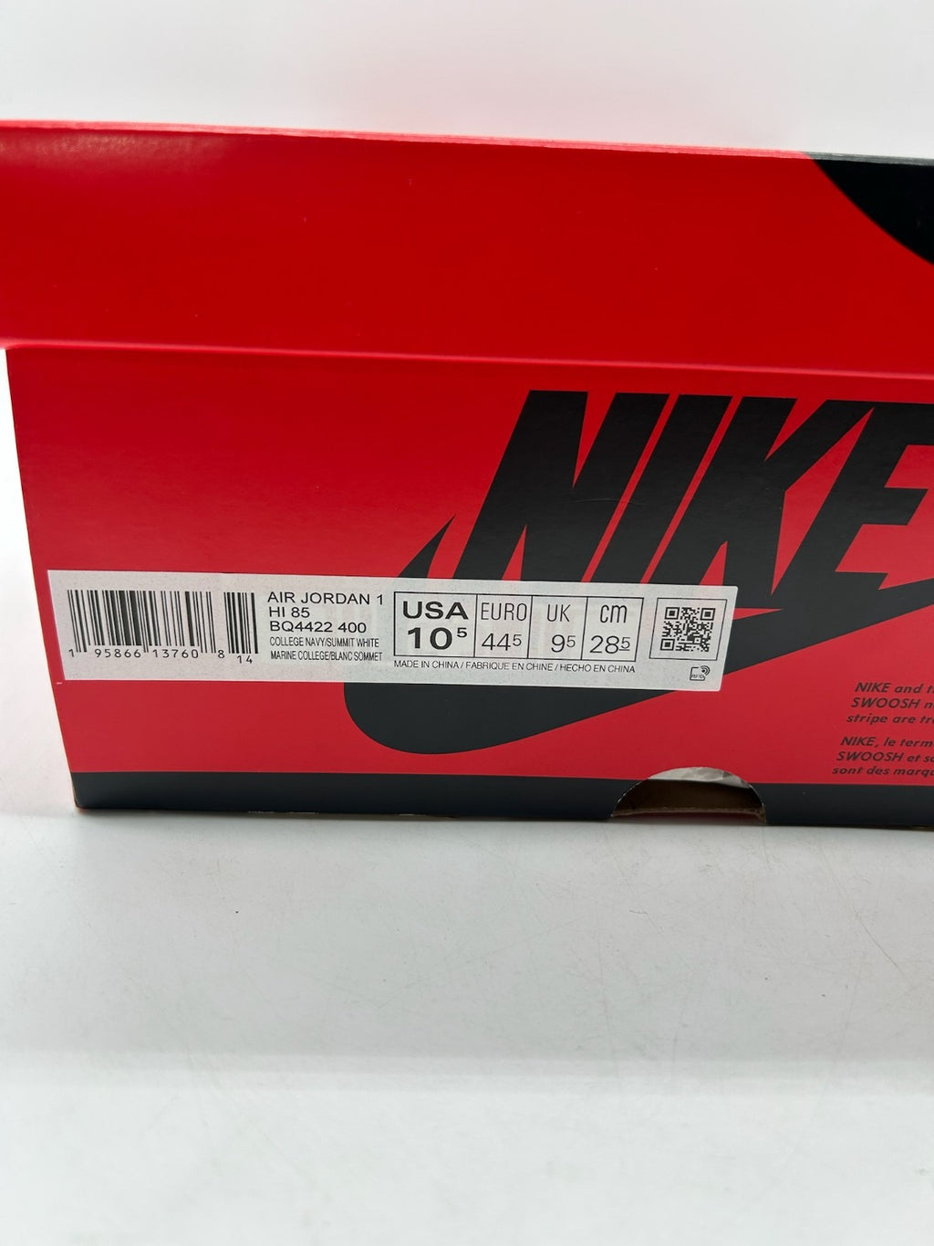 Air Jordan 1 Georgetown Size 10.5 (WITH BOX)