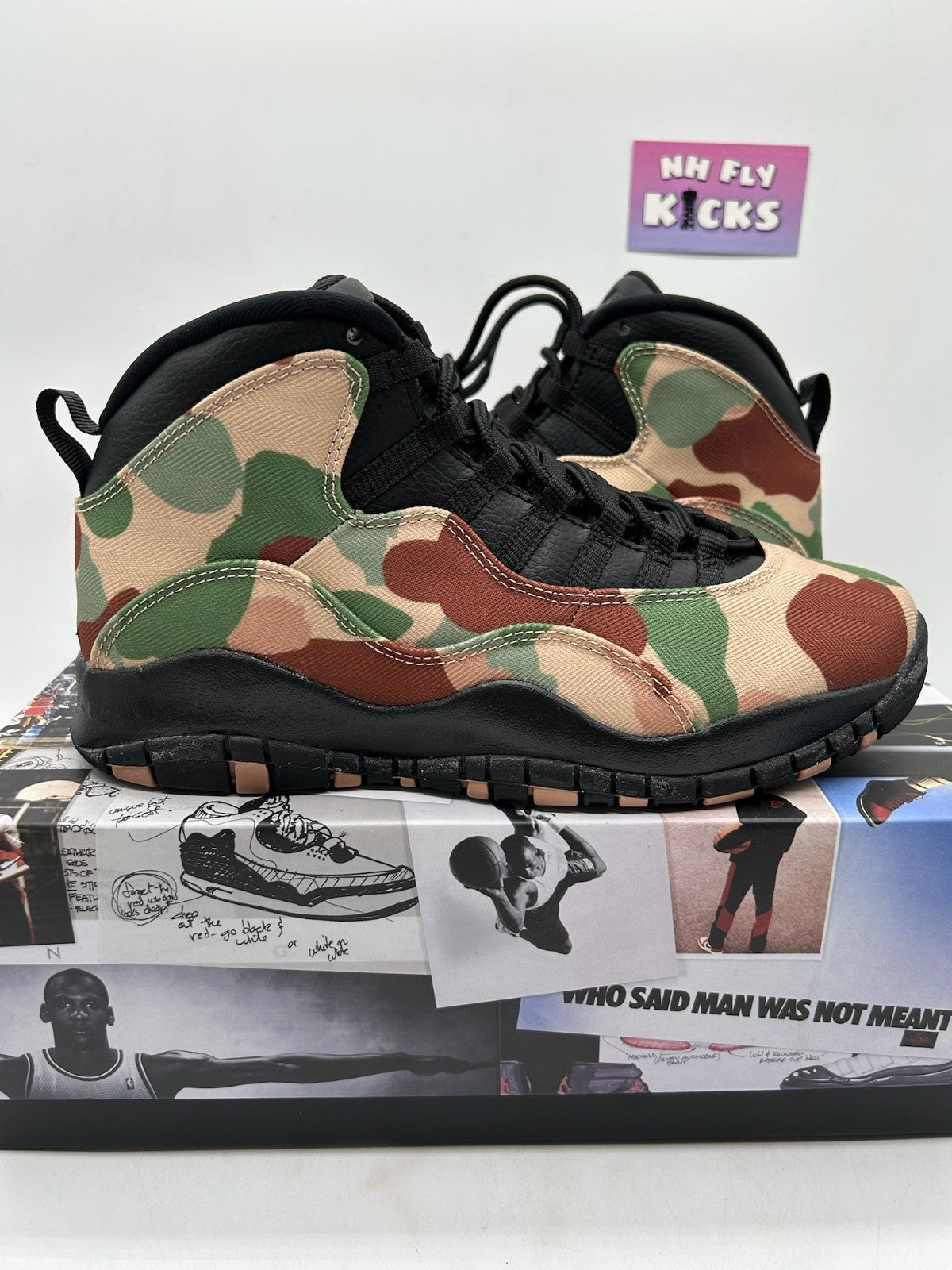 Air Jordan 10 Woodland Camo Size 8 Brand New (WITH BOX)