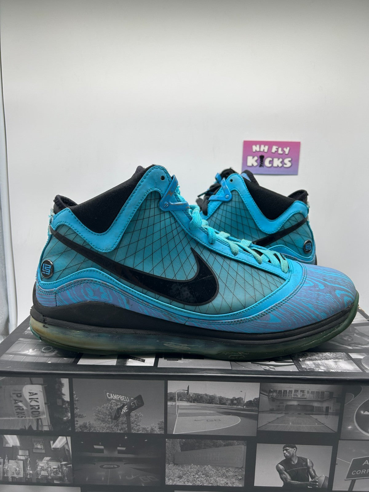 Size 14 - Nike Air Max LeBron 7 Retro QS All Star Chlorine Blue/Black-Copa