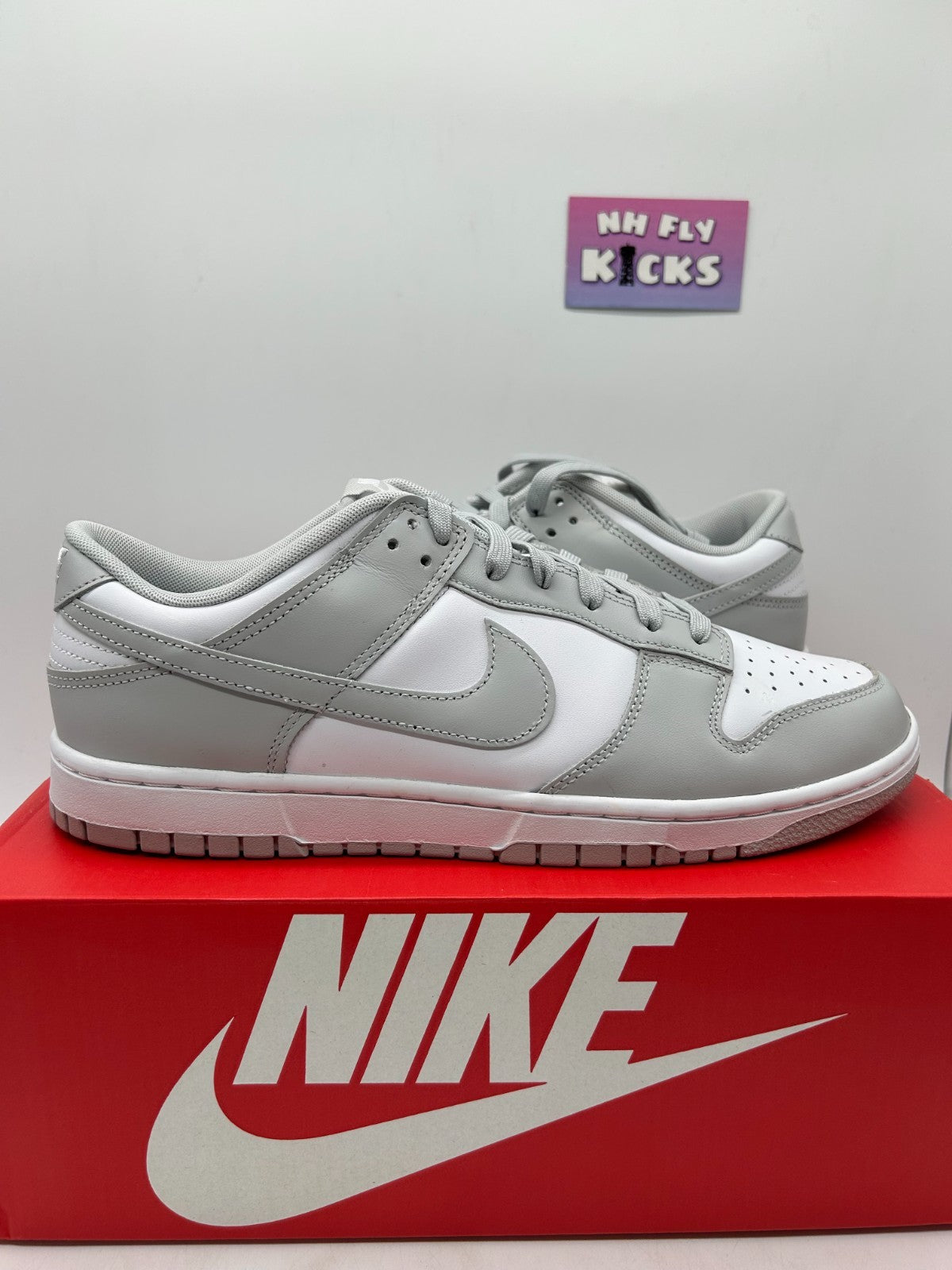 Size 11.5 - Nike Dunk Low Retro White Gray Fog