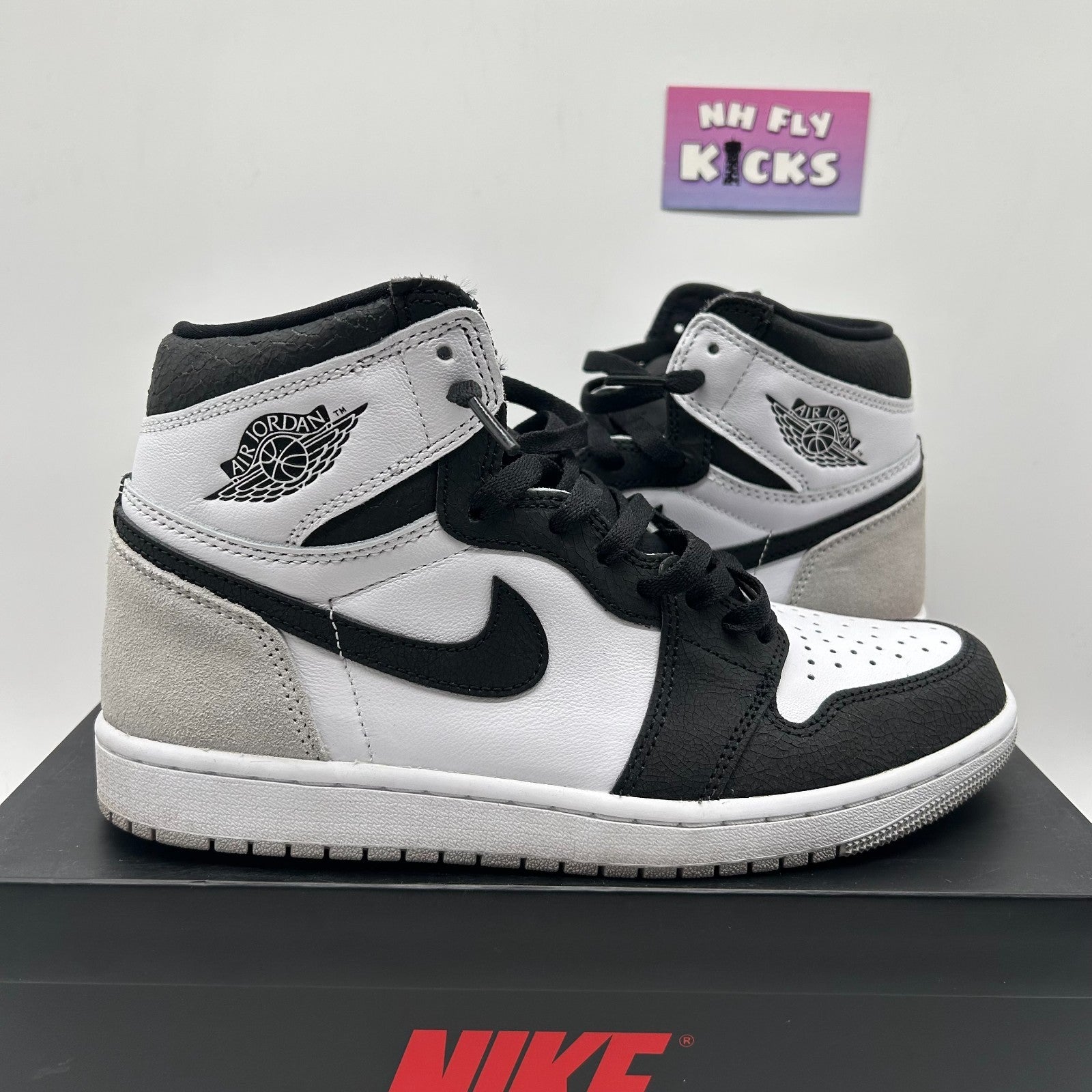 Size 8.5 Nike Air Jordan 1 Retro High OG Stage Haze White/Black