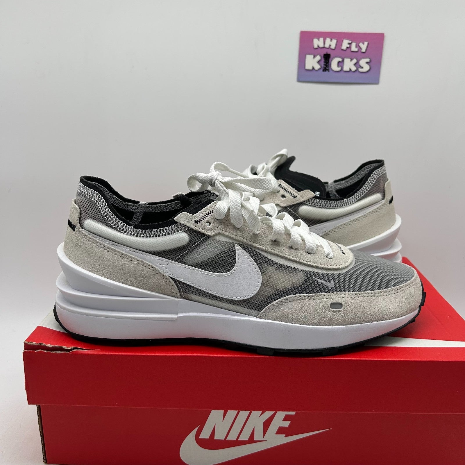 Size 8.5 Nike Waffle One Summit White/Black/Orange/White