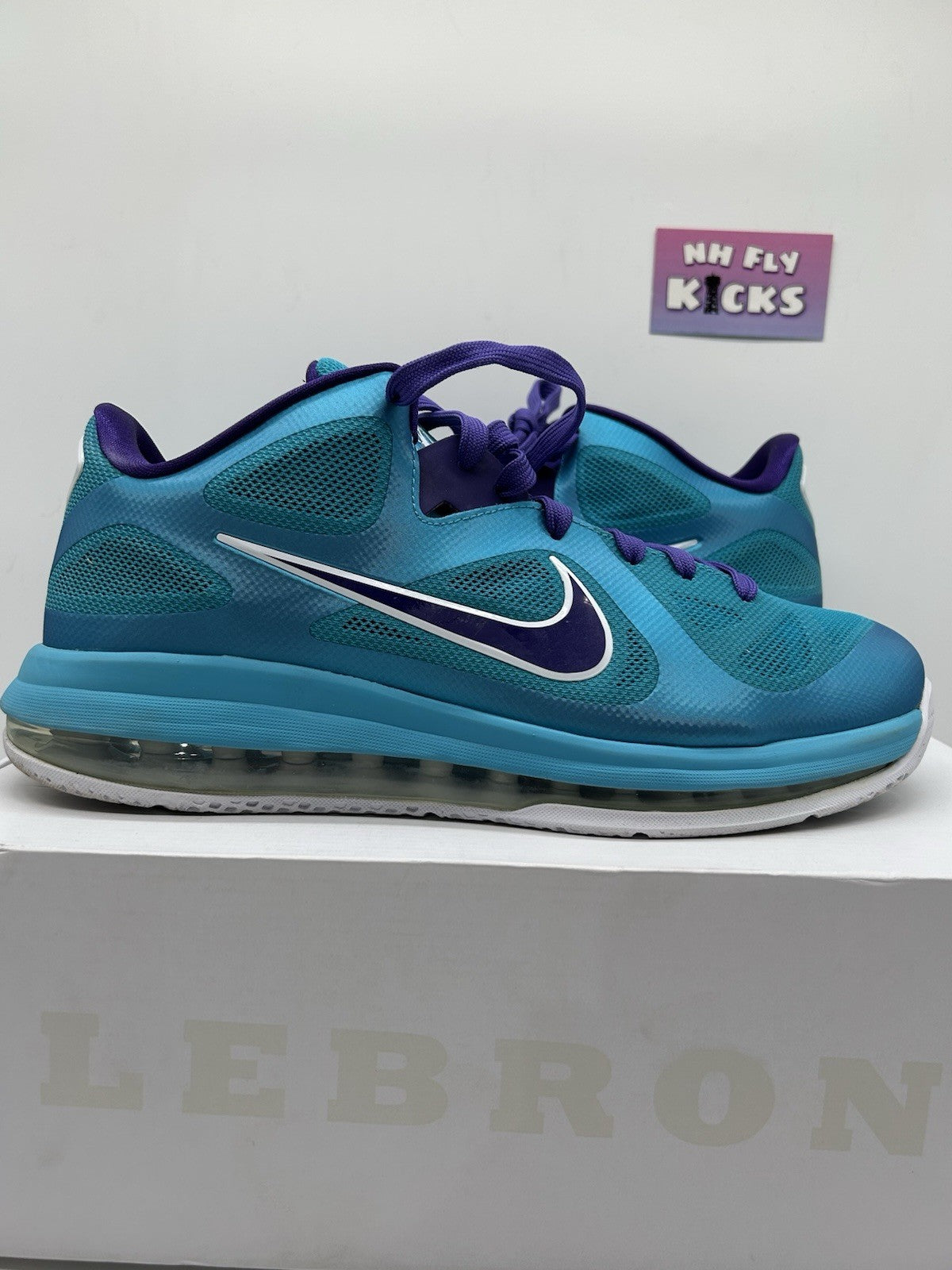Size 11.5 - Nike LeBron 9 Low Summit Lake Hornets