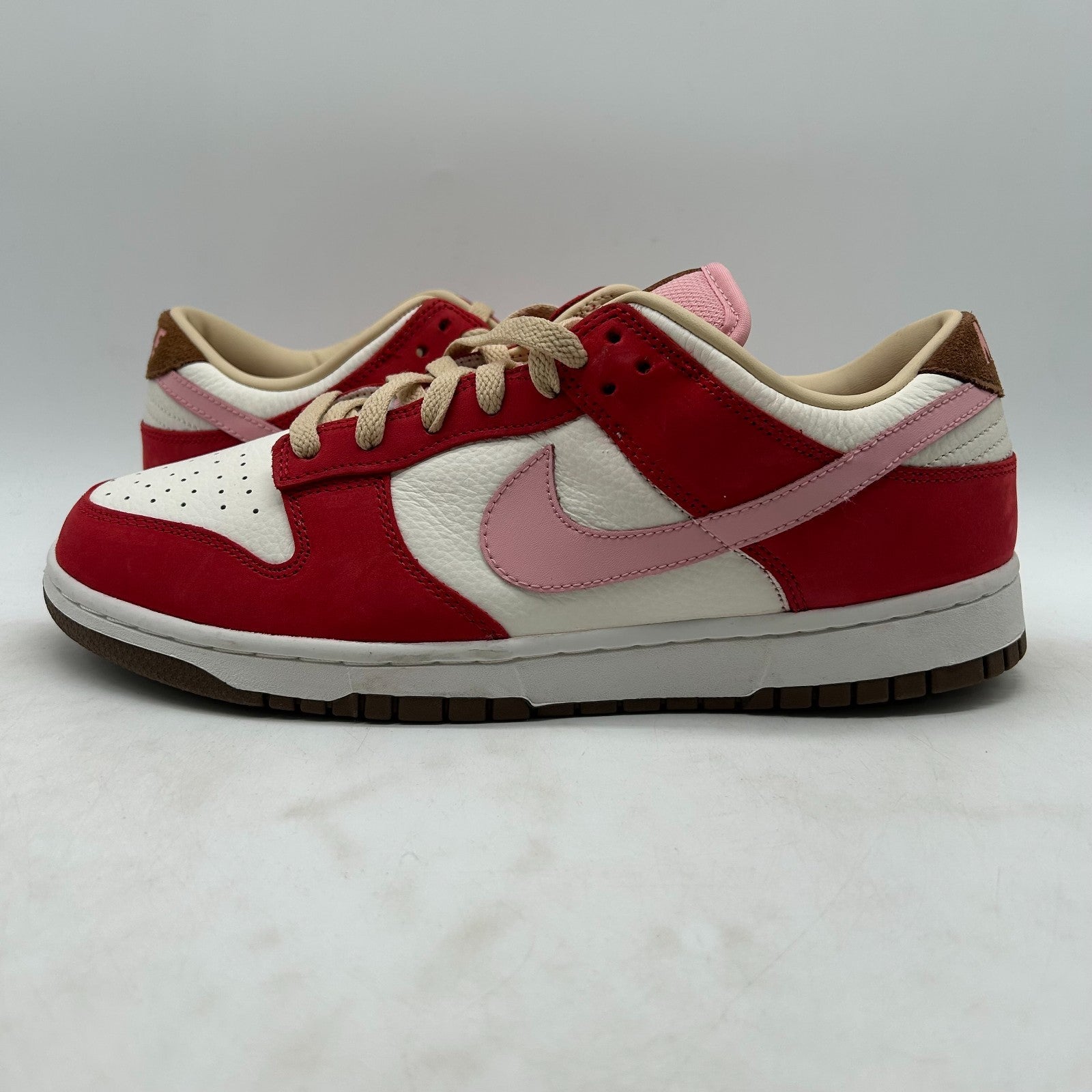 Size 12 Nike Dunk Low PRM Bacon Sport Red/Medium Brown NEW